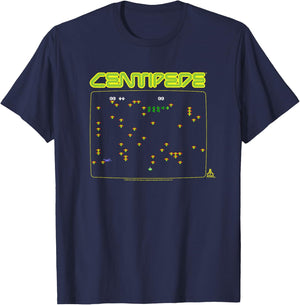 Atari Centipede Screen T-Shirt - T-Shirt | Navy