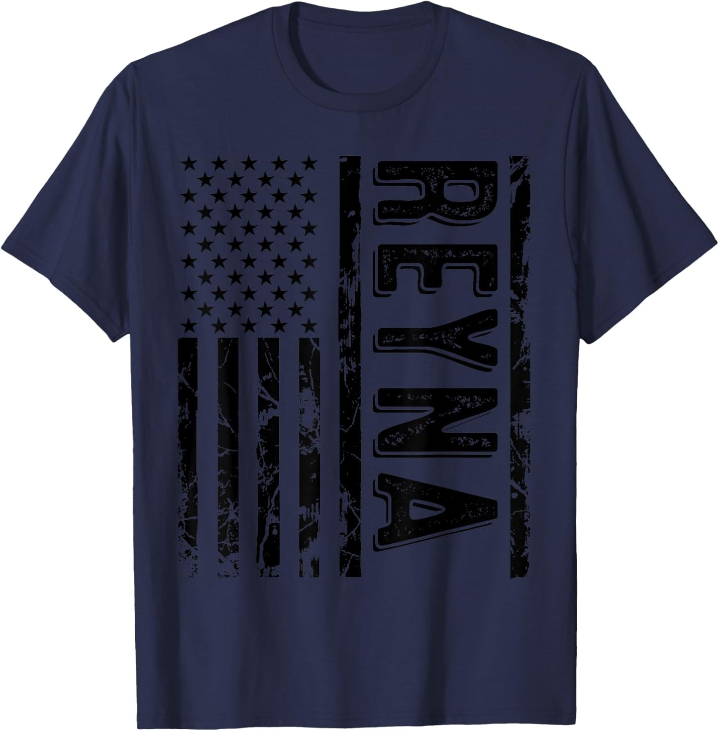 Reyna Last Name Funny Surname Team Reyna Family Reunion T-Shirt - T-Shirt | Navy