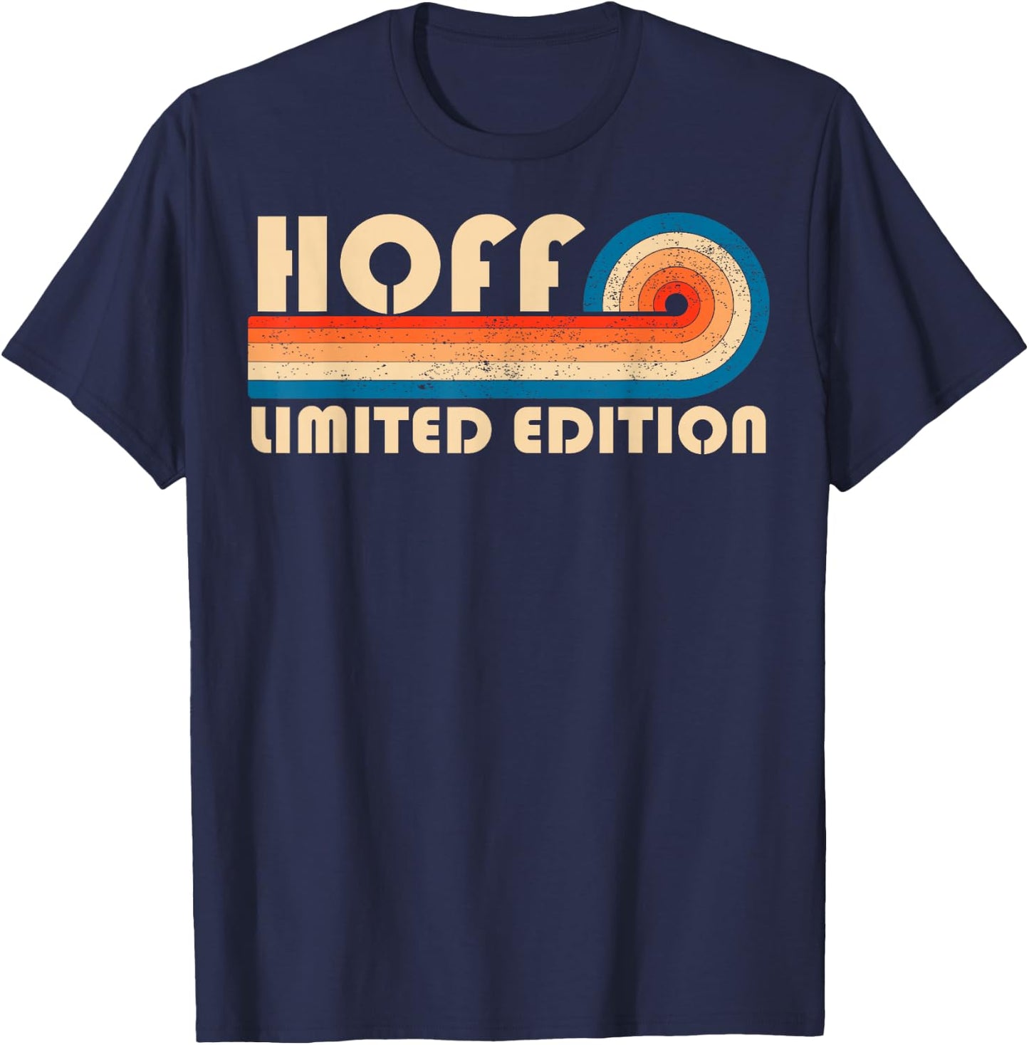 HOFF Surname Retro Vintage 80s 90s Birthday Reunion T-Shirt - T-Shirt | Navy