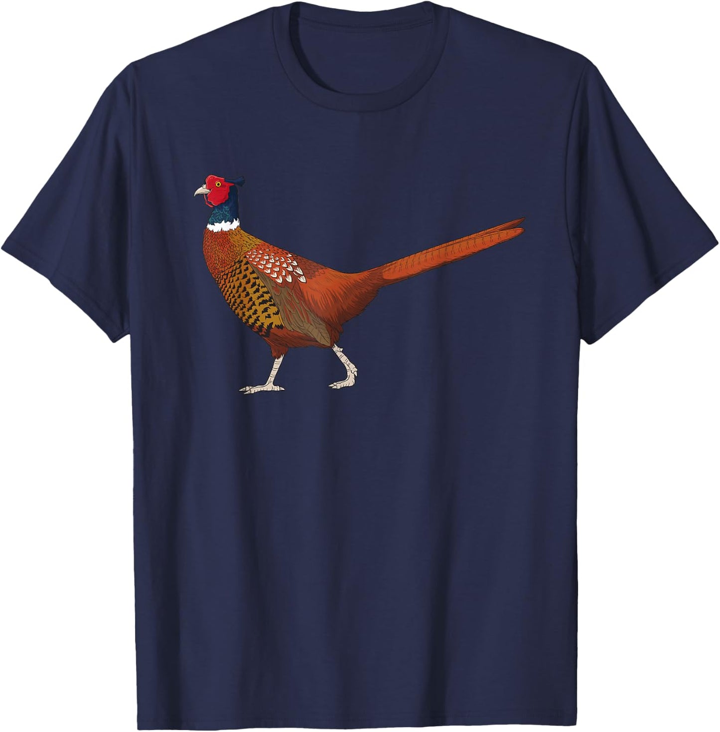 Pheasant Bird Hunter Hunt Chicken Bird T-Shirt - T-Shirt | Navy