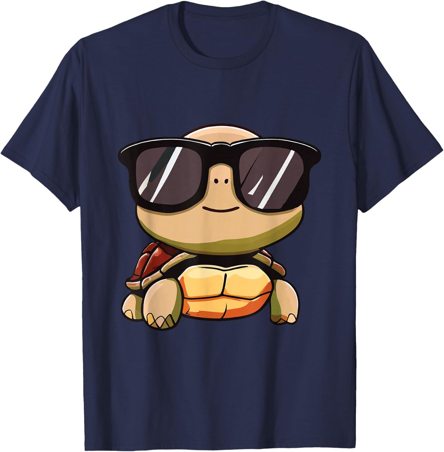 Halloween 2024 Cute Turtle Costume Sunglasses For Kids T-Shirt - T-Shirt | Navy