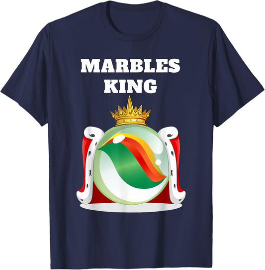 Marbles King | Boys Marbles | Marbles T-Shirt - T-Shirt | Navy