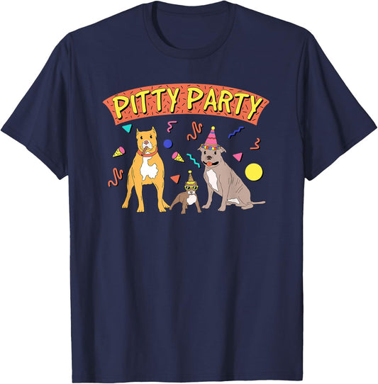 Pitty Party, Pitbull Lover, I love Pitbulls T-Shirt - T-Shirt | Navy