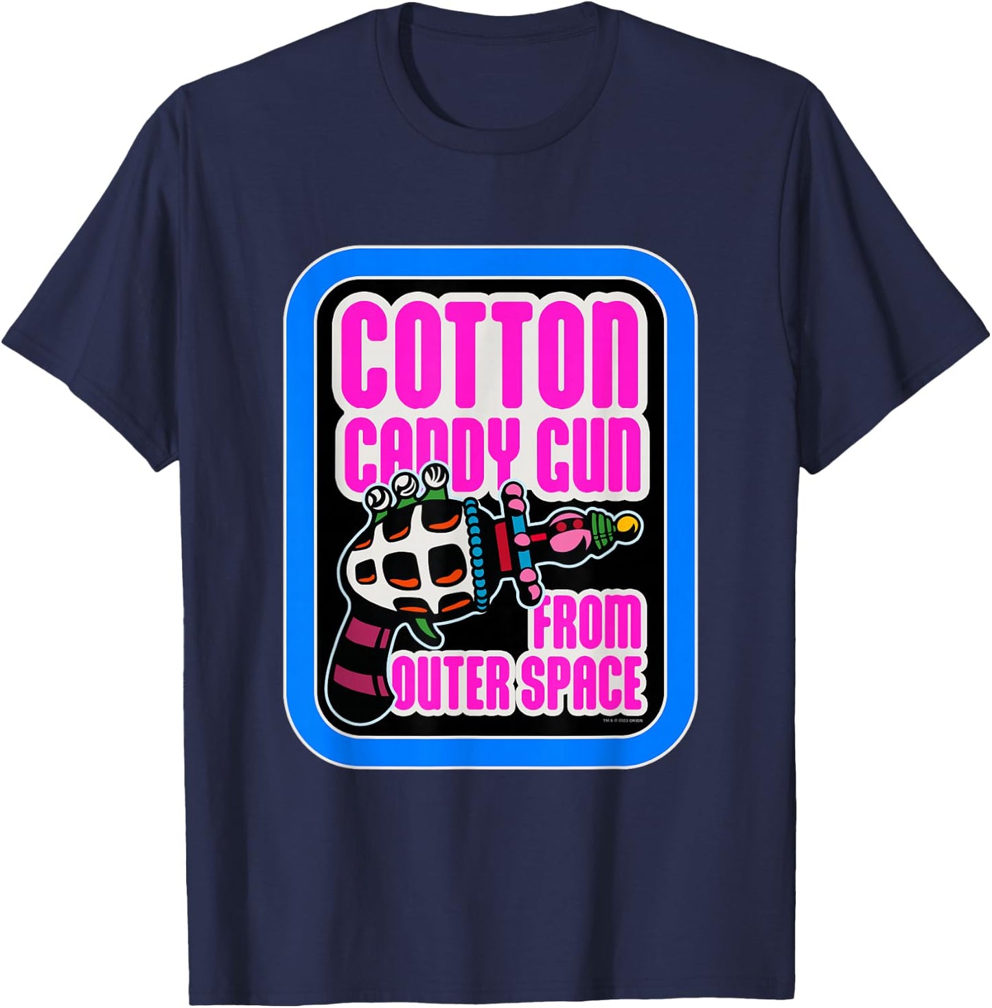 Killer Klowns from Outer Space Cotton Candy Gun T-Shirt - T-Shirt | Navy