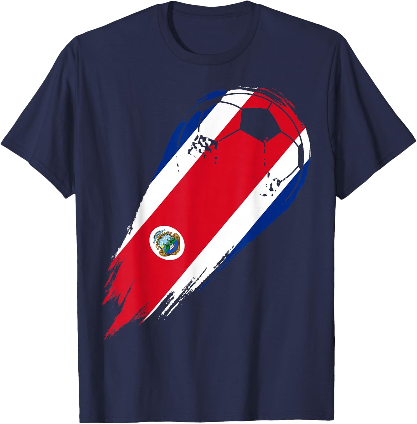 Soccer Country Flag of Costa Rica T-Shirt - T-Shirt | Navy
