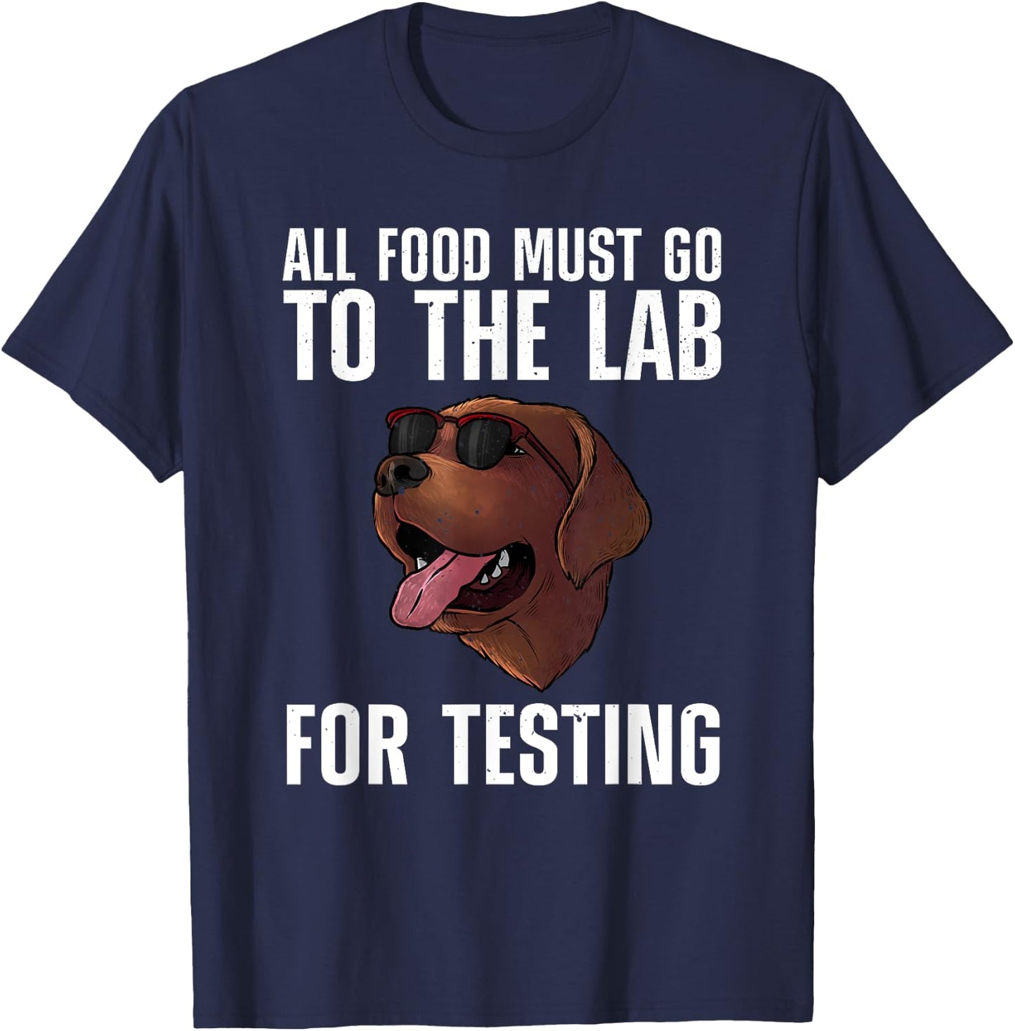 Cool Labrador Design Women Labrador Retriever Lover T-Shirt - T-Shirt | Navy