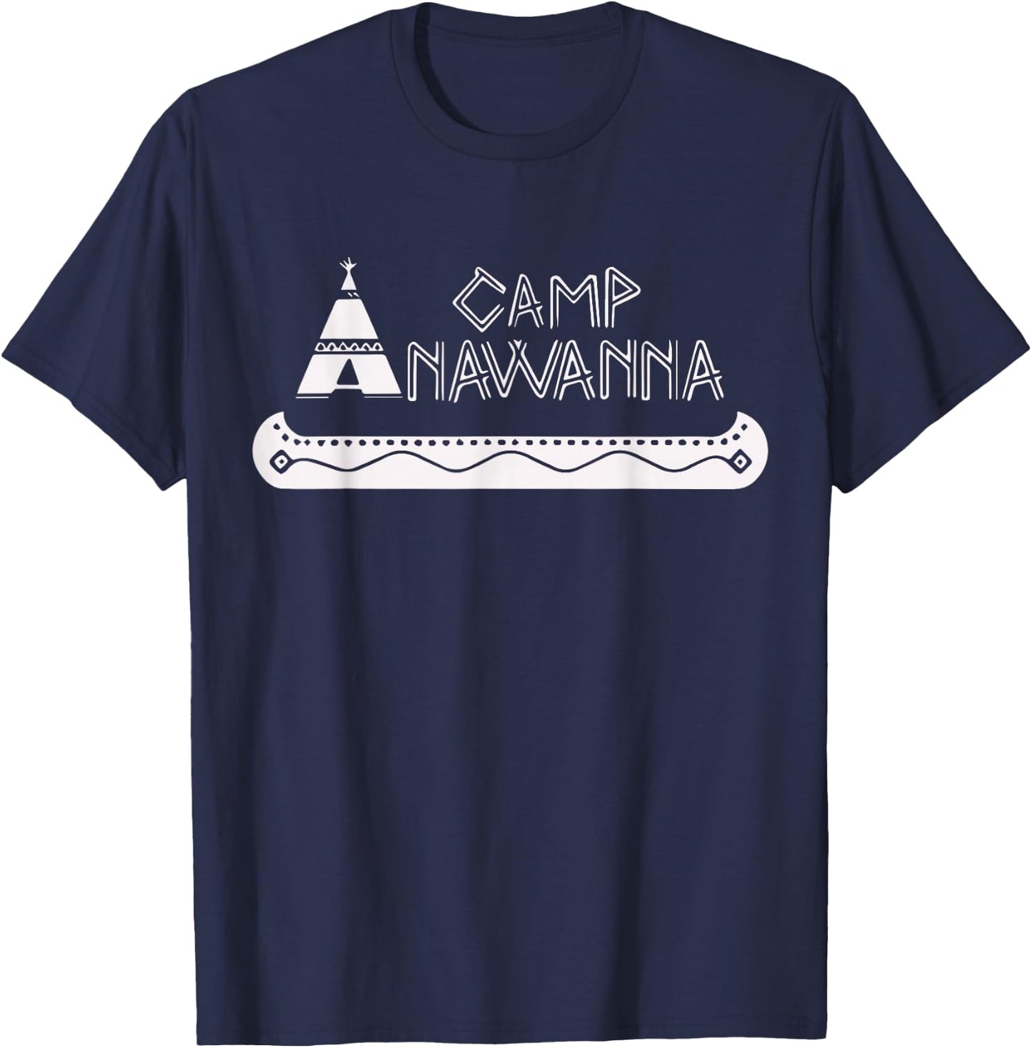 Camp Anawanna Vintage - -Adults - Black - Small - Short Sleeve - Vintage T-Shirt - T-Shirt | Navy