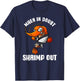 Funny Jiu Jitsu Gift Women Kids Brazilian BJJ Shrimp T-Shirt - T-Shirt | Navy