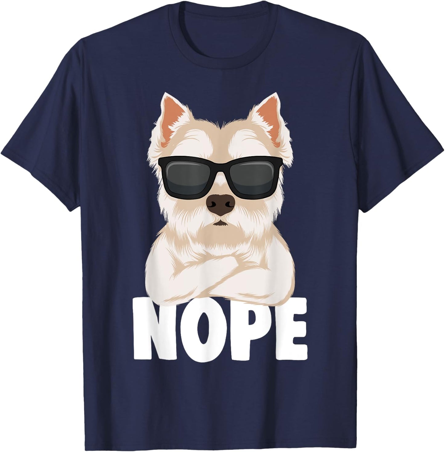 West Highland White Terrier Dog Westie Men Women Girls Kids T-Shirt - T-Shirt | Navy