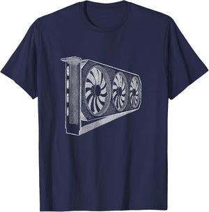 Gpu Card Machine Computer T-Shirt - T-Shirt | Navy