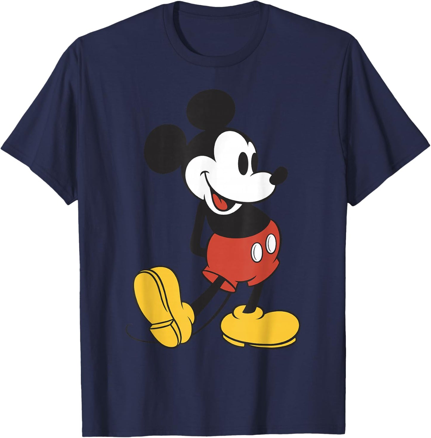 Disney Mickey Mouse Vintage Leg Kick T-Shirt - T-Shirt | Navy
