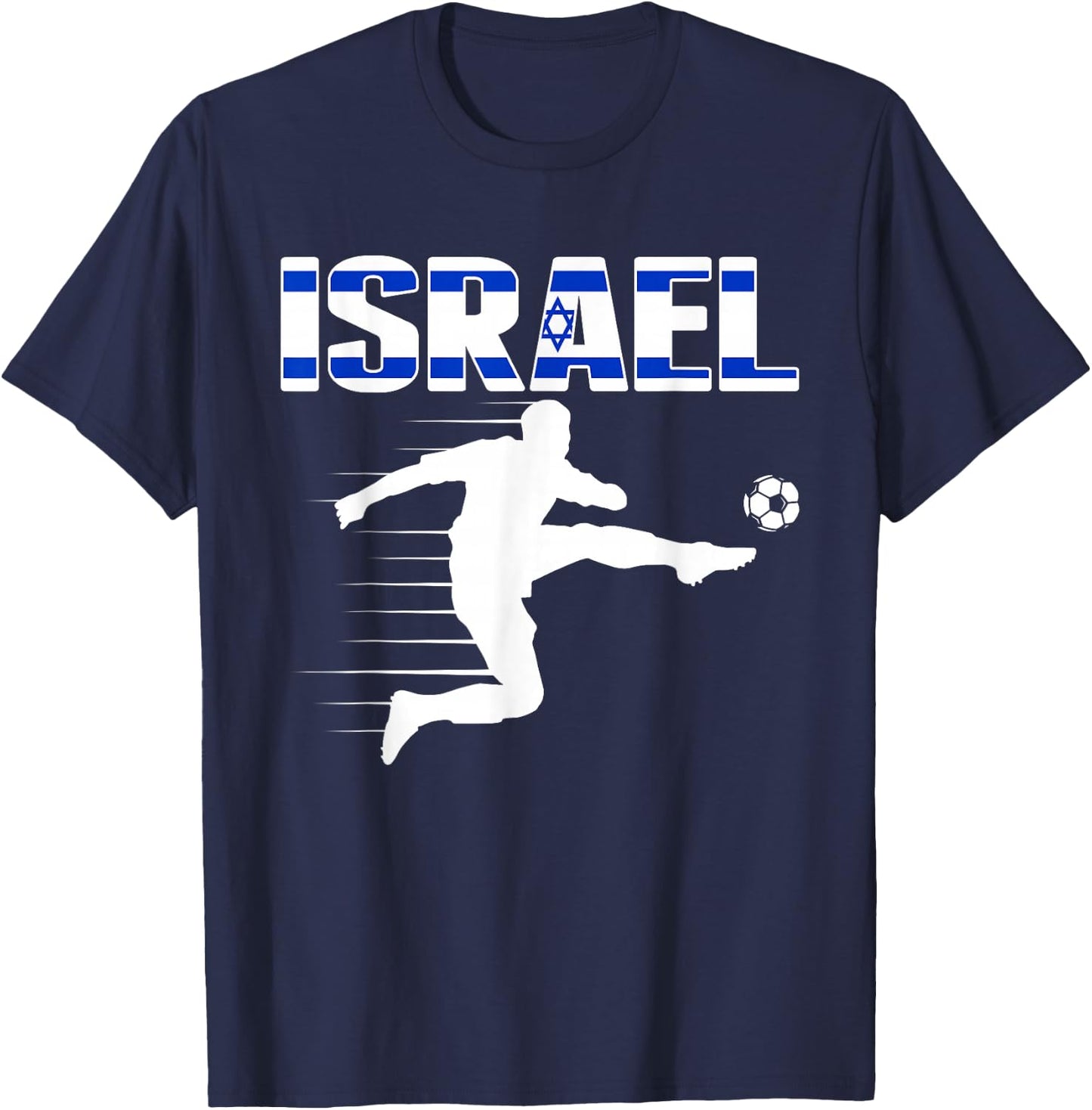 Israel Soccer Lovers Jersey - Support Israeli Football Team T-Shirt - T-Shirt | Navy