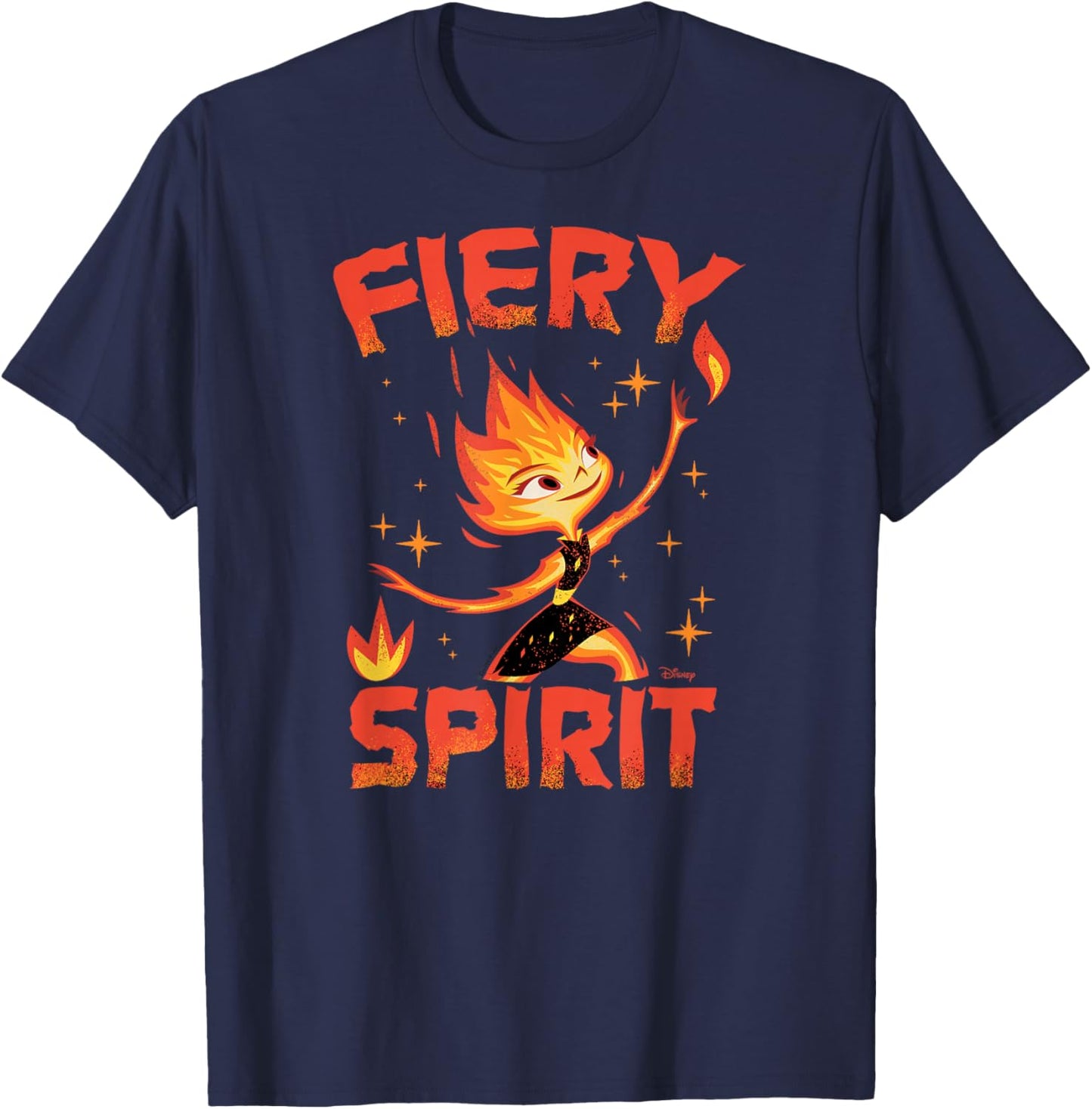 Elemental - Ember Fiery Spirit T-Shirt - T-Shirt | Navy