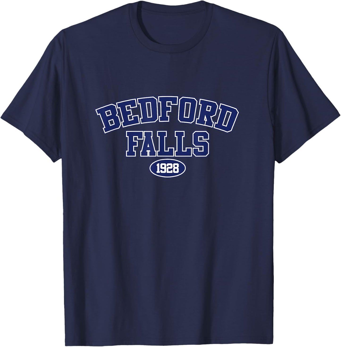 Christmas Classic Movie, Bedford Falls. George Bailey T-Shirt - T-Shirt | Navy