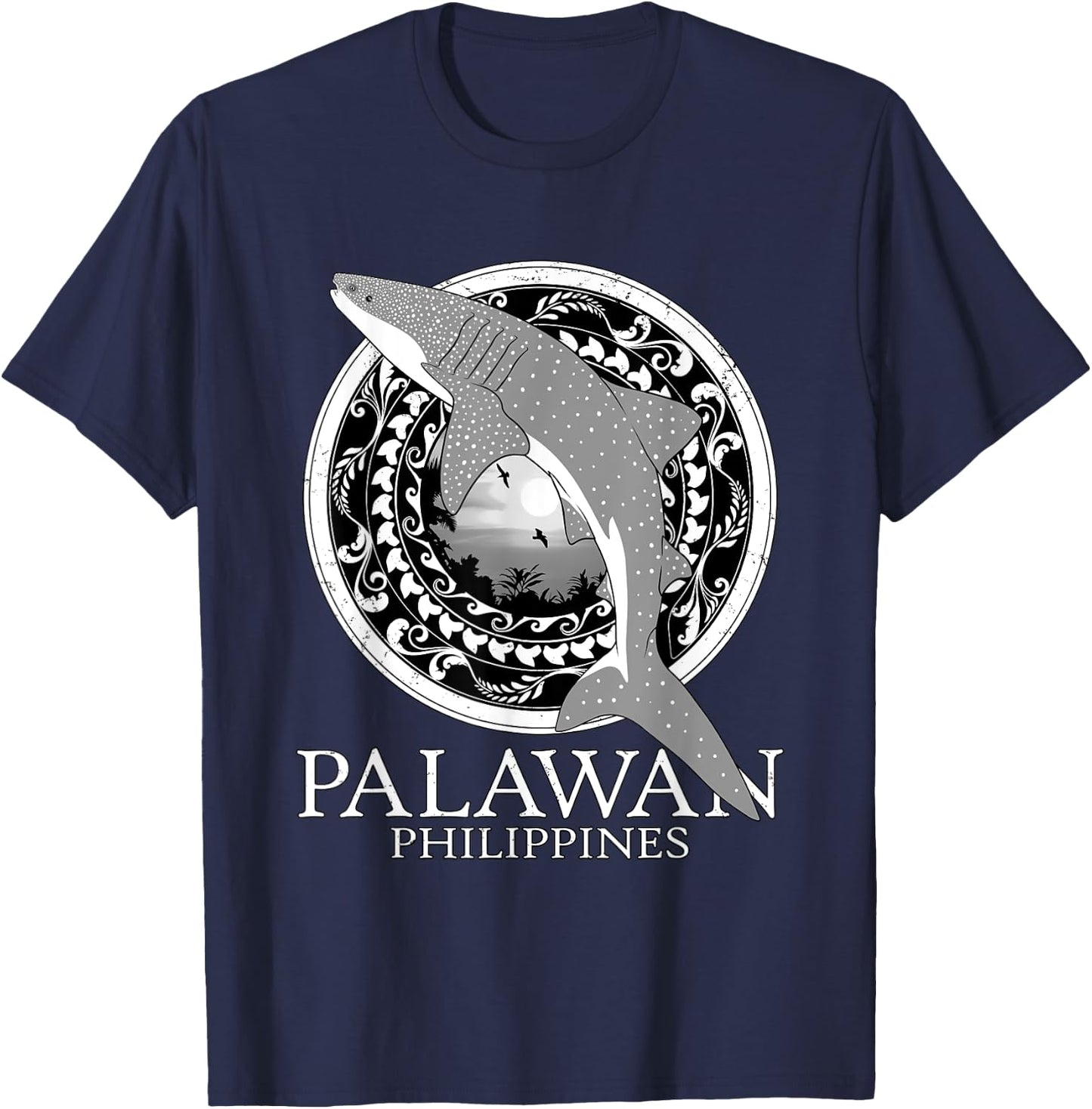 Whale Shark Philippines Palawan T-Shirt - T-Shirt | Navy