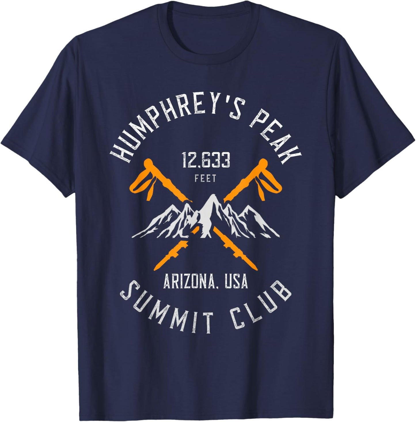 Humphrey's Peak Hiking Arizona T-Shirt - T-Shirt | Navy