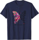 Pink Butterfly I Am The Storm Breast Cancer Warrior T-Shirt - T-Shirt | Navy