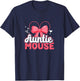 Auntie Mouse | Niece Nephew | Nephews Aunt T-Shirt - T-Shirt | Navy