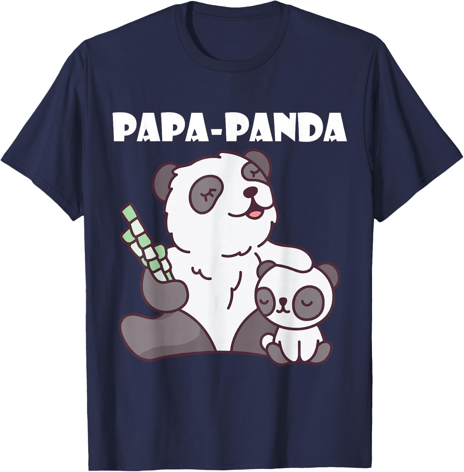 Father's Day - Papa Panda T-Shirt - T-Shirt | Navy