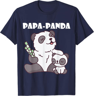 Father's Day - Papa Panda T-Shirt - T-Shirt | Navy