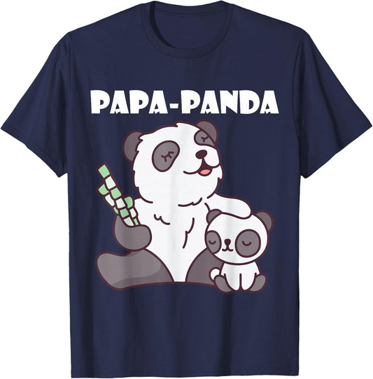 Father's Day - Papa Panda T-Shirt - T-Shirt | Navy