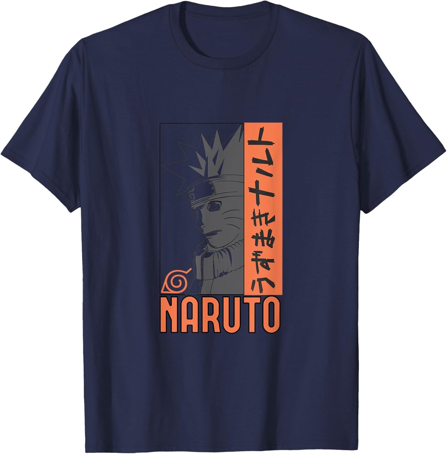 Naruto Classic Character Line Art T-Shirt - T-Shirt | Navy