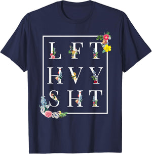 LFT HVY SHT Funny Gym Rat Workout Shirt Powerlifter T-Shirt - T-Shirt | Navy