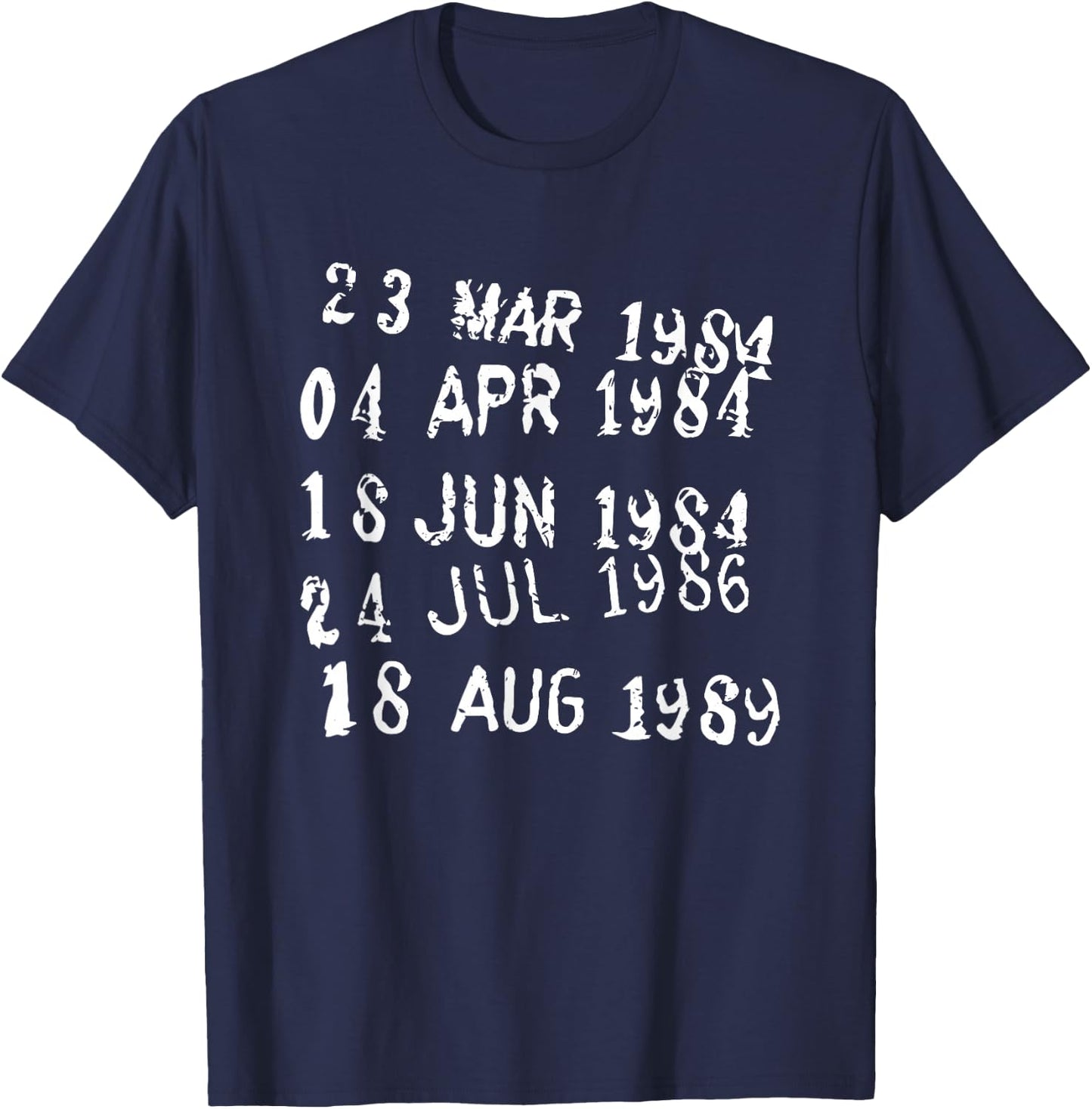 Library stamp date T-Shirt - T-Shirt | Navy