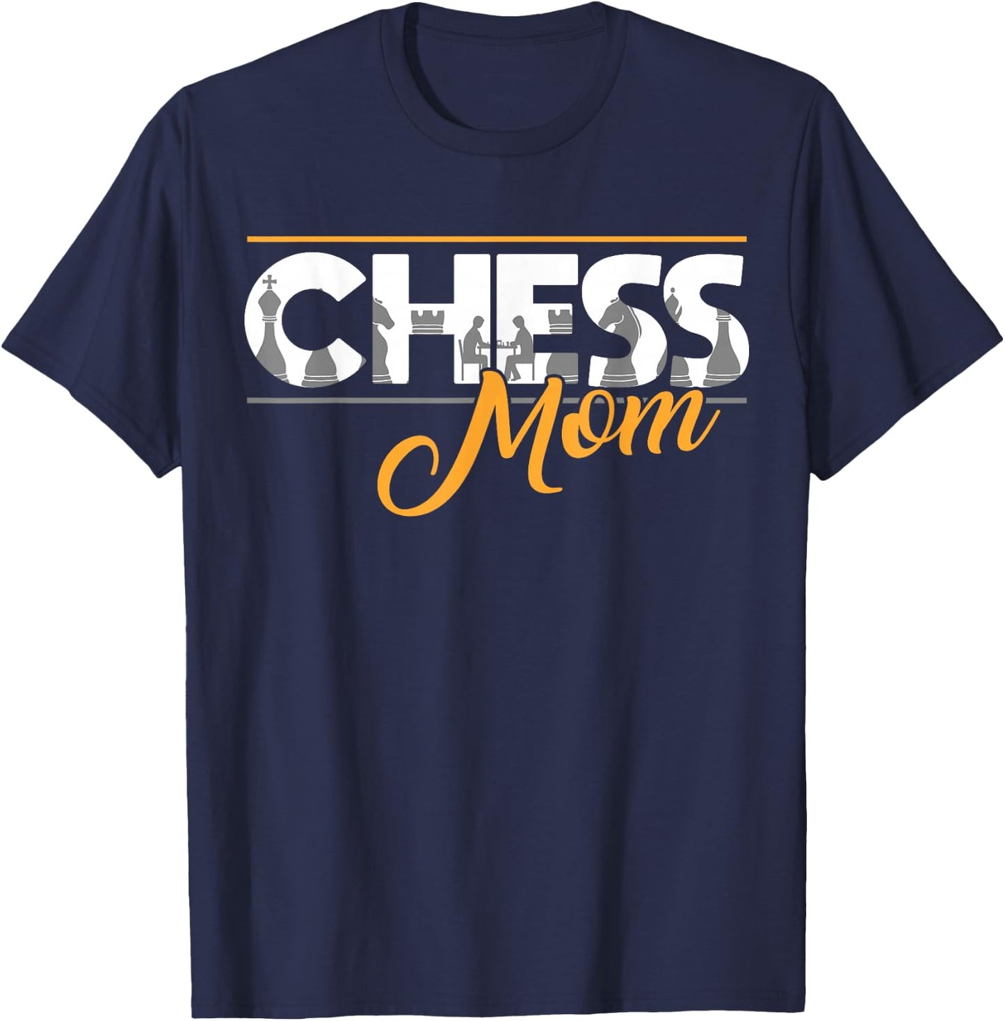 Chess Mom Club Team T-Shirt - T-Shirt | Navy