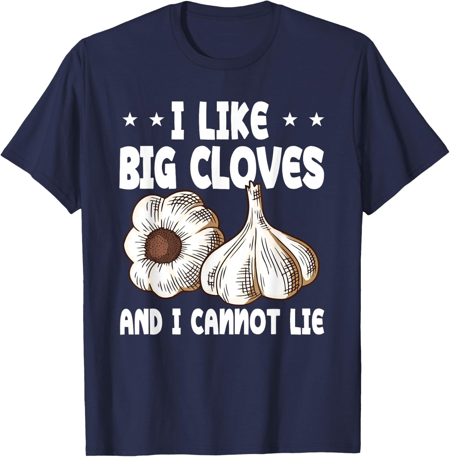 Funny Garlic Clove Lover Costume Love Spices T-Shirt - T-Shirt | Navy