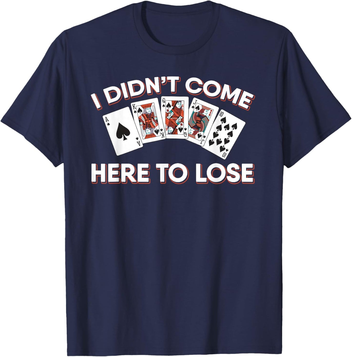 Poker Player Texas Holdem - Card Game Poker T-Shirt - T-Shirt | Navy