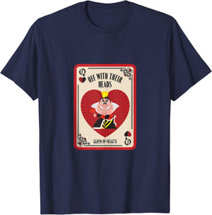 Disney Villains The Queen of Hearts Off with Their Heads T-Shirt - T-Shirt | Navy