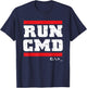 Run CMD | Programmer Coder | Computer Nerd T-Shirt - T-Shirt | Navy