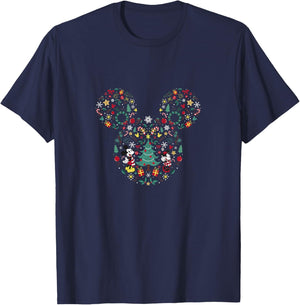 Kids Disney Mickey And Friends Christmas Icon Holiday Toddler T-Shirt - T-Shirt | Navy