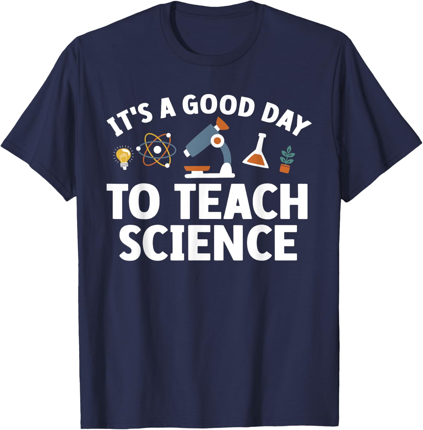 Funny Science Teacher Art Women Nerd Physics Teacher T-Shirt - T-Shirt | Navy