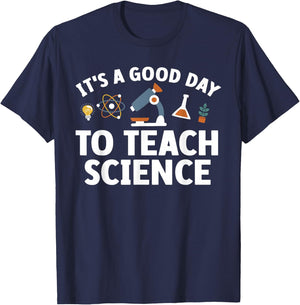 Funny Science Teacher Art Women Nerd Physics Teacher T-Shirt - T-Shirt | Navy