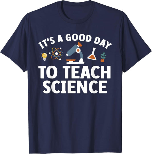 Funny Science Teacher Art Women Nerd Physics Teacher T-Shirt - T-Shirt | Navy