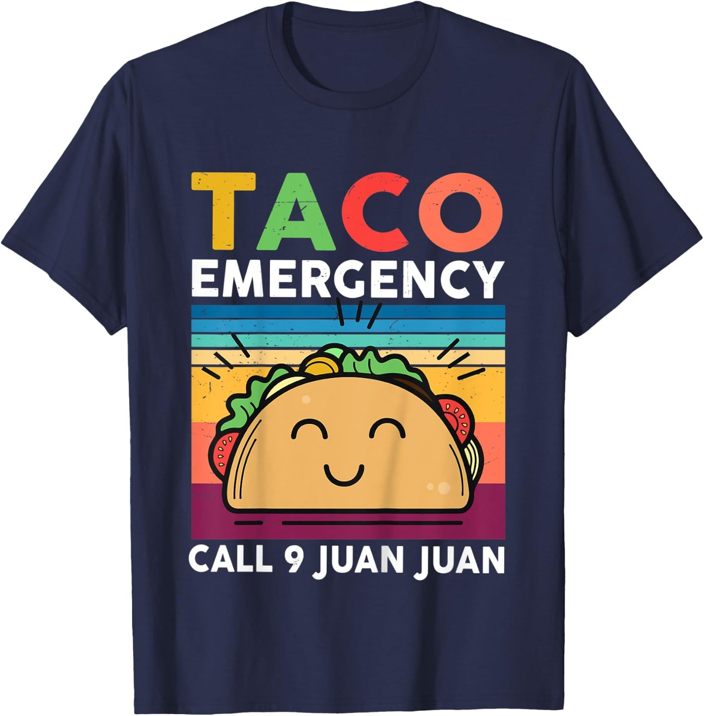 Kids Cinco De Mayo Taco Emergency Call 9 Juan Juan Fiesta Toddler T-Shirt - T-Shirt | Navy