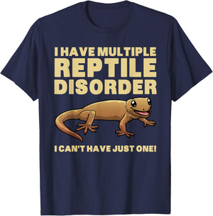 Funny Reptile Women Bearded Dragon Crested Gecko Pet T-Shirt - T-Shirt | Navy