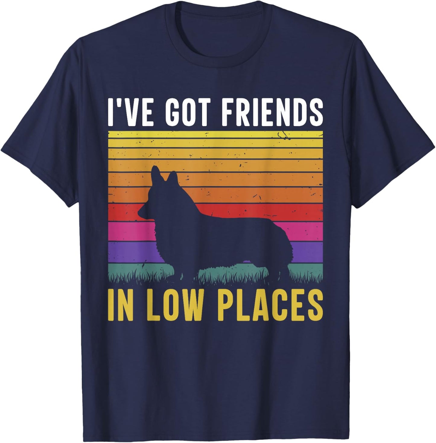 I've Got Friends In Low Places T-Shirt - T-Shirt | Navy