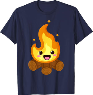 Kawaii Halloween Group Costume Party S'Mores Campfire Smore T-Shirt - T-Shirt | Navy
