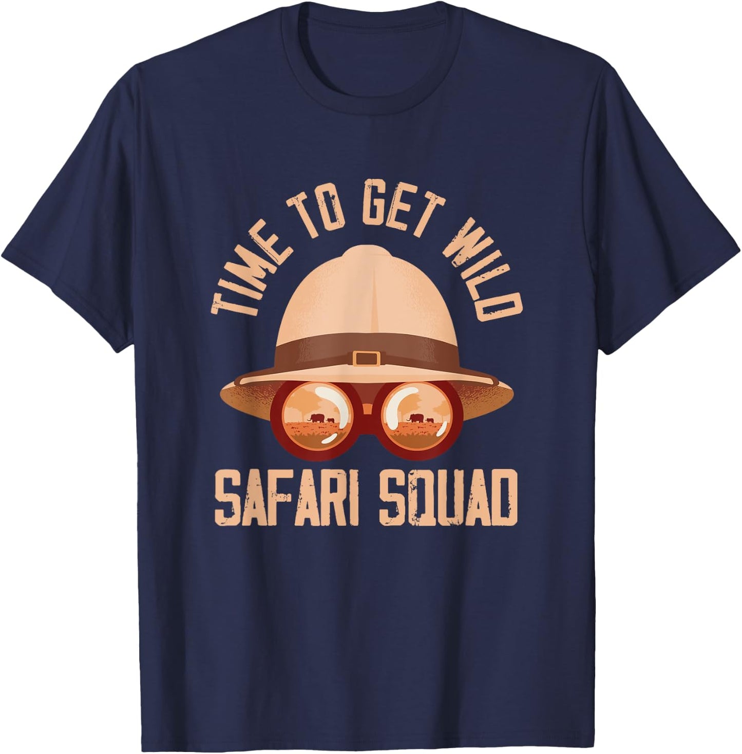 Safari Guide Costume Tour Guide Tourist Gift Wild Safari Animals Safari Tour Guide T-Shirt - T-Shirt | Navy