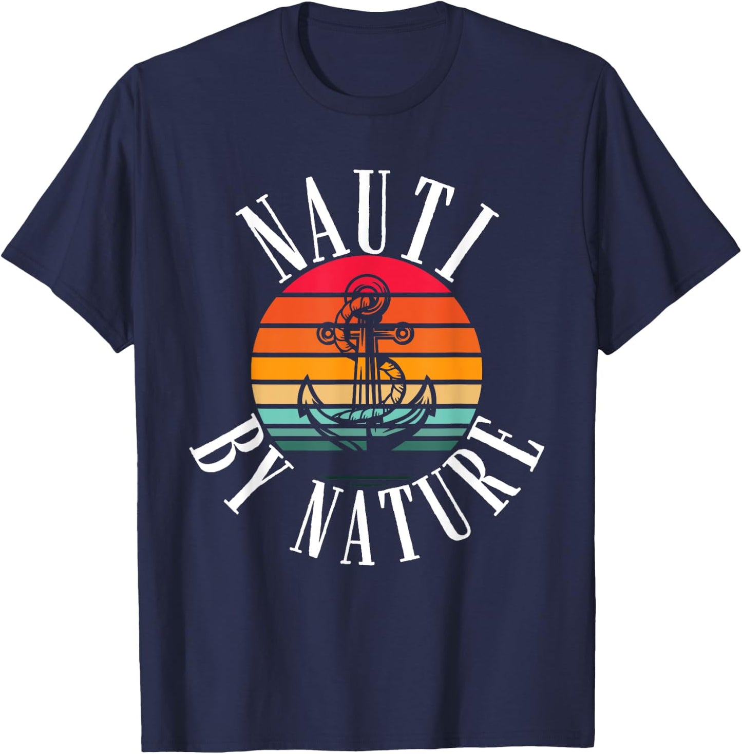 Boating Women Nauti By Nature Boat Captain T-Shirt - T-Shirt | Navy