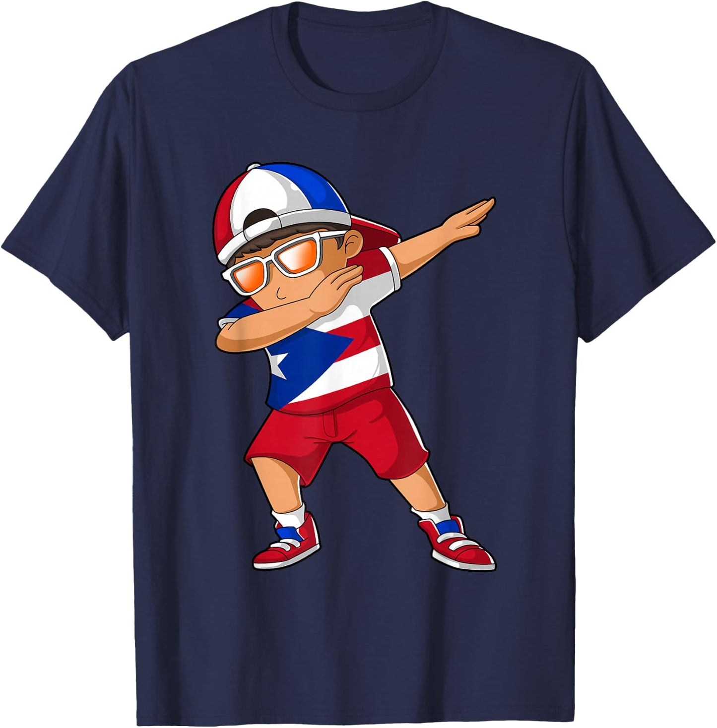 Puerto Rican Boy Puerto Rico Kid Patriotism Roots Heritage T-Shirt - T-Shirt | Navy
