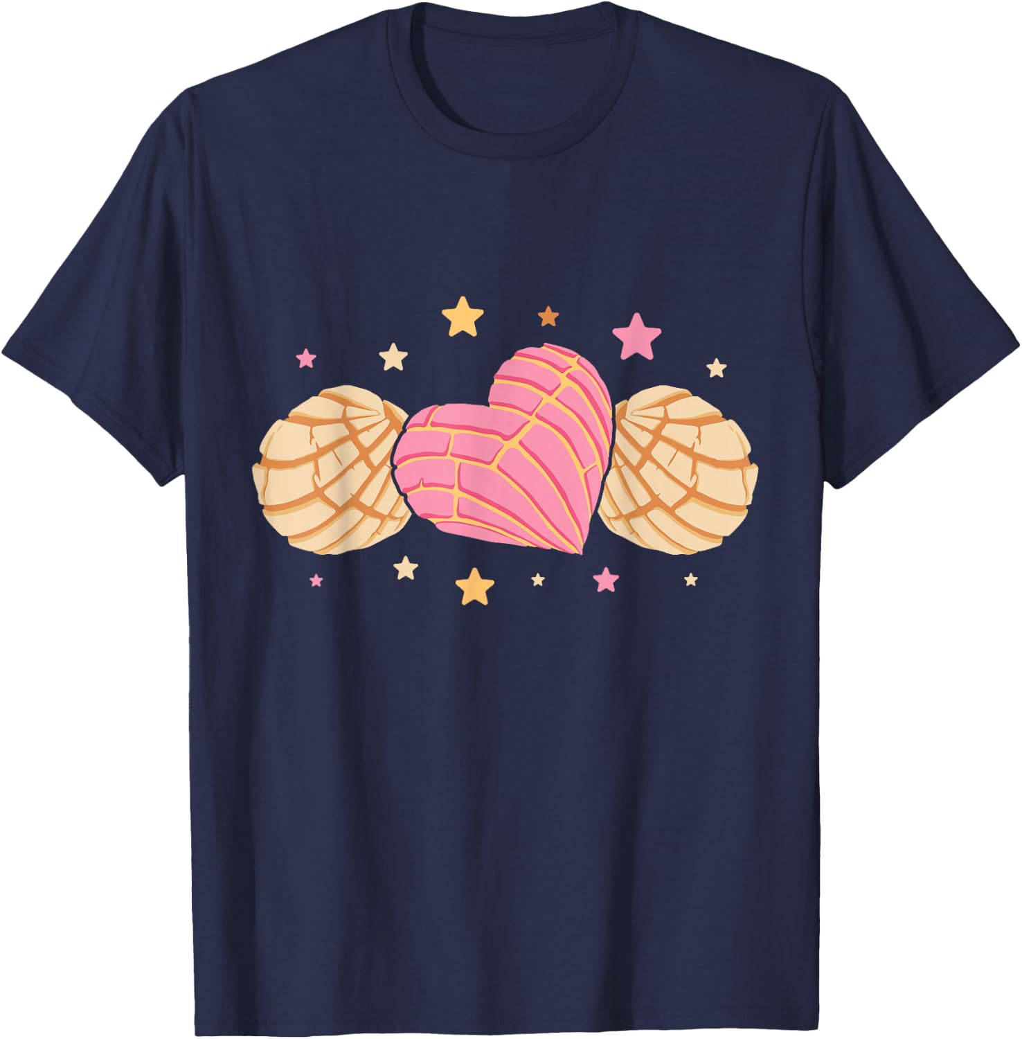 Conchas Pan Dulce Latina Mexican Mujer Concha Pastry T-Shirt - T-Shirt | Navy