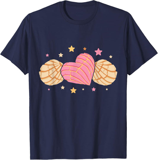 Conchas Pan Dulce Latina Mexican Mujer Concha Pastry T-Shirt - T-Shirt | Navy
