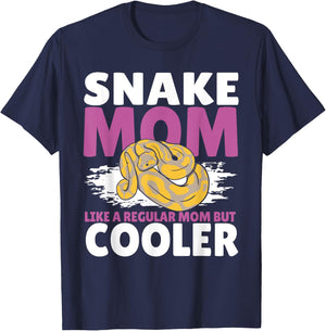 Snake Mom Like A Regular Mother Serpent Python Reptile T-Shirt - T-Shirt | Navy
