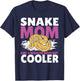 Snake Mom Like A Regular Mother Serpent Python Reptile T-Shirt - T-Shirt | Navy