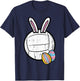 Easter Volleyball Bunny Sports Player Women Girls Teens Men T-Shirt - T-Shirt | Navy