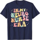 In My Neuro Nurse Era Retro Neuroscience Neurology Nursing T-Shirt - T-Shirt | Navy